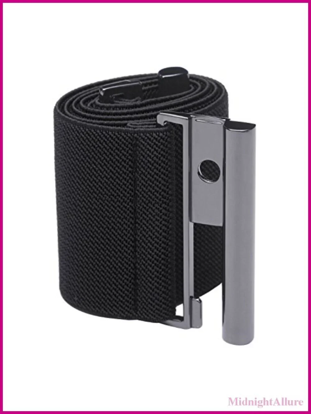 Wide Elastic Waist Belt Cinch Trimmer Stretchy Waistband Hook Buckle
